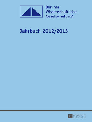 cover image of Jahrbuch 2012/2013